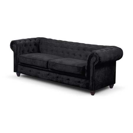 Infinity Chesterfield II kanapé Fekete BOLIVAR