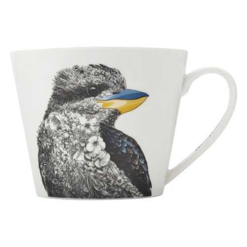 Marini Ferlazzo Kookaburra fehér porcelán bögre