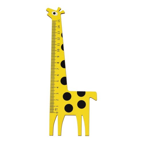 Yellow Giraffe zsiráf alakú fa vonalzó - Rex London